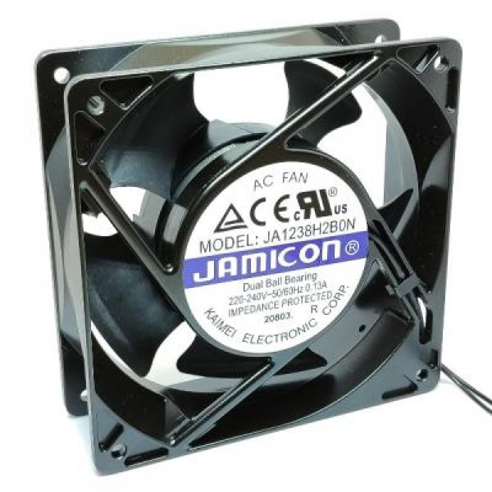 Вентилятор JAMICON JA1238H2B010N-L-R (220V-0.13A, 120x38, качение, провод, 2900об/мин)